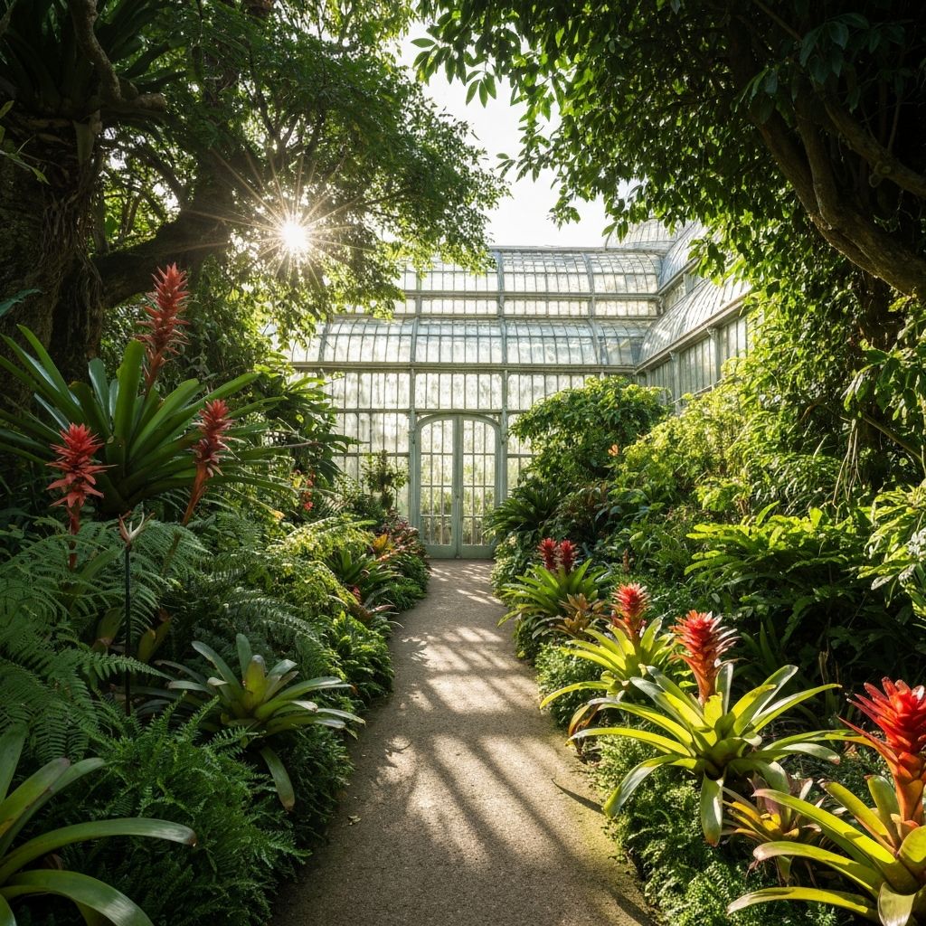 Botanical garden pathway