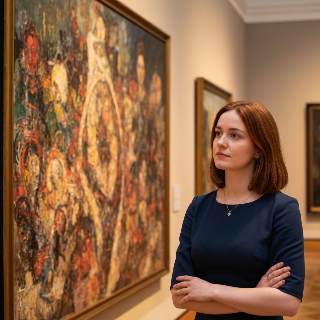 Visitor experiencing art at Superior Public Museums